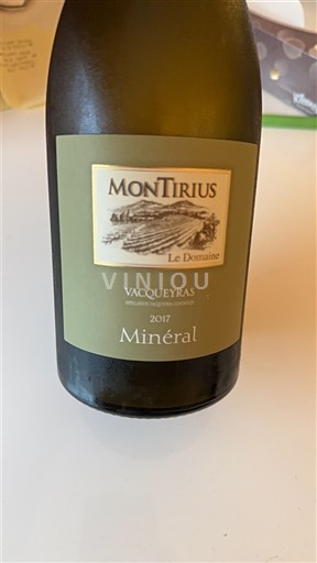 Rhône-dalen Vacqueyras Montirius Minéral 2017
