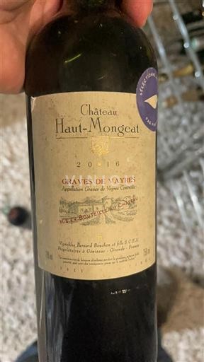 Bordeaux Graves-de-vayres Château Haut-Mongeat 2016