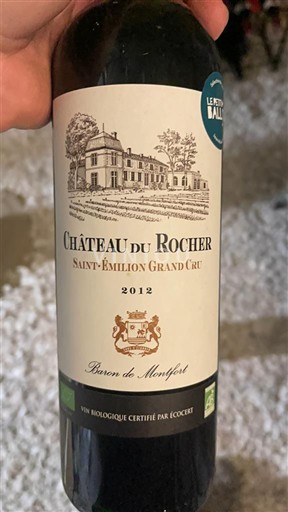 Bordeaux Saint-Émilion Grand Cru Grand Cru Château Rocher 2012