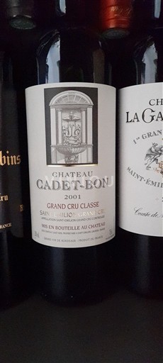 Bordeaux Saint-Émilion Grand Cru Grand Cru Château Cadet-Bon 2001