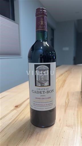 Бордо Сент-Емільйон Гран Крю Grand Cru Château Cadet-Bon 2001