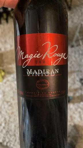 Sudoeste Madiran Vinadeis Labarthète Magie Rouge 2005