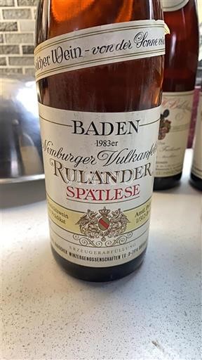 Baden Winzergenossenschaft Künzelsau 1983