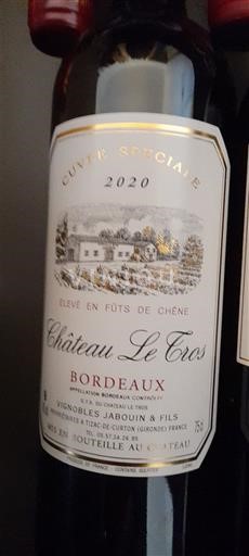 Burdeos Bordeaux Château Le Clos Spéciale 2020