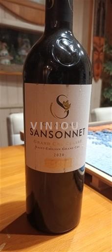 Burdeos Saint-Émilion Gran Cru Grand Cru Château Sansonnet 2020