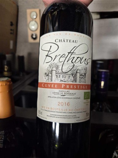 Bordeaux Cadillac-Côtes-de-Bordeaux Château Brethous Prestige 2016