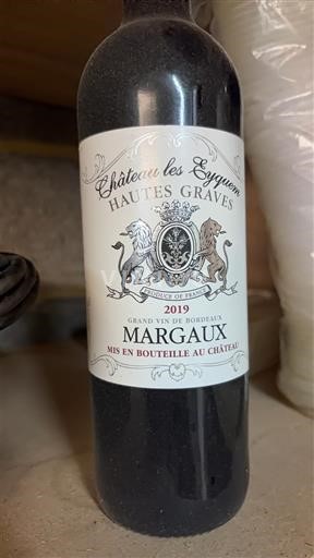 Bordoja Margaux Château Les Eyquems Hautes Graves 2019