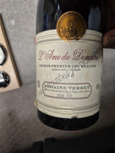 Borgoña No especificado Premier Cru Domaine Verret L'Ame du Domaine Sin añada