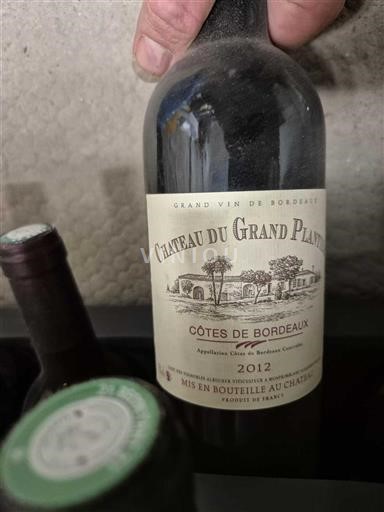 Bordeaux Côtes-de-Bordeaux Château Grand Plantier 2012