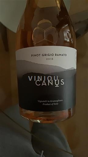 Friul-Veneza Júlia Colli Orientali del Friuli Vignaioli di Gramogliano Pinot Grigio Ramato 2018