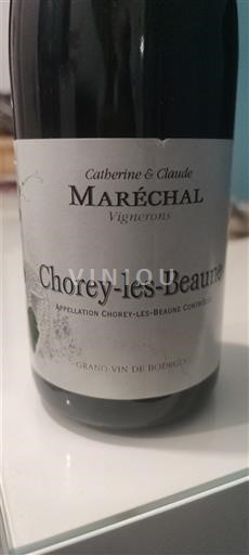 Bourgogne Chorey-lès-beaune Catherine & Claude Maréchal 2020