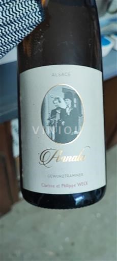 Alsace Clarisse et Philippe Weck Gewurztraminer Annala 2018