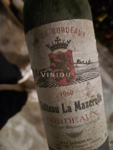 Burdeos Bordeaux Château La Mazerolle 1980