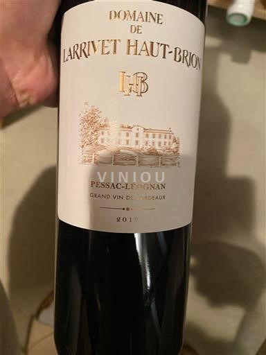 Burdeos Pessac-Léognan Domaine Larrivet Haut-Brion 2019