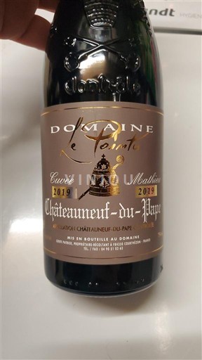 Vina Rouge sec Cuvée Mathilde Domaine Le Pointu 2019 Francija Rona dolina Châteauneuf-du-Pape AOC