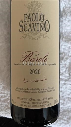 Piamonte Barolo Paolo Scavino 2020