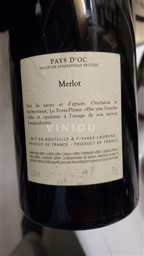 Languedoc ja Roussillon Pays d'Oc Le Porte-Plume 2017