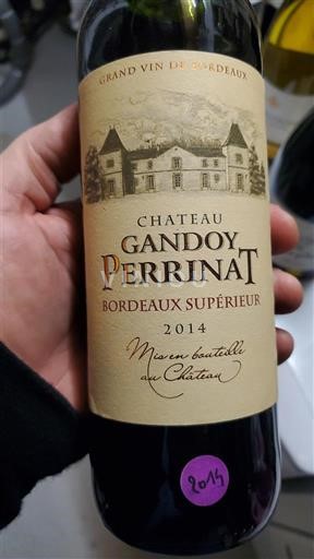 Bordeaux Bordeaux supérieur Château Gandoy-Perrinat 2014