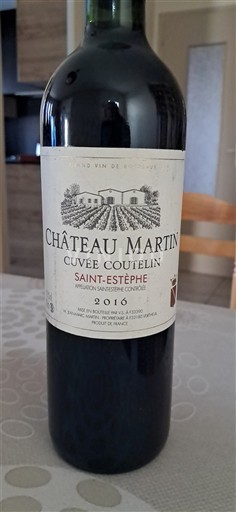 Bordeaux Saint-Estèphe Château Martin Coutelin 2016