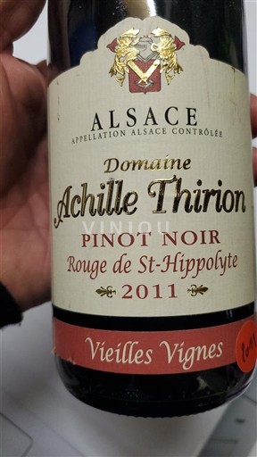 Alsazia Domaine Achille Thirion Rouge de St-Hippolyte Vieilles Vignes 2011
