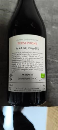 Alsácia Domaine S Béliers Persephone 2019