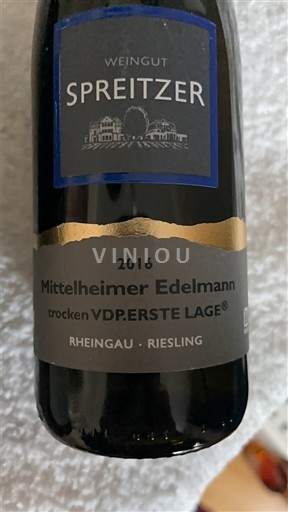 Rheingau Weingut Spreitzer Mittelheimer Edelmann trocken VDP.ERSTE LAGE 2016