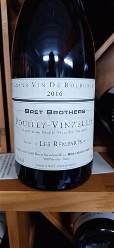 Bourgogne Pouilly-vinzelles Bret Brothers Les Remparts 2016