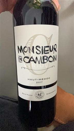 Burdeos Haut-Médoc Monsieur de Cambon 2017