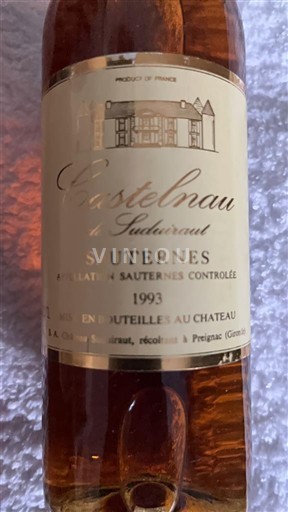 Bordéus Sauternes Castelnau de Suduiraut 1993