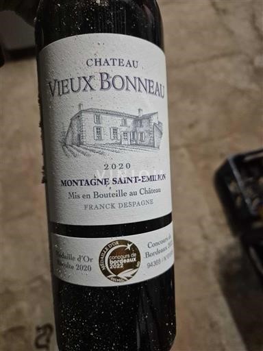 Bordoja Montagne-saint-émilion Château Vieux Bonneau 2020