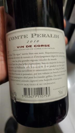 Corse Đảo sắc đẹp Comte Peraldi 2010