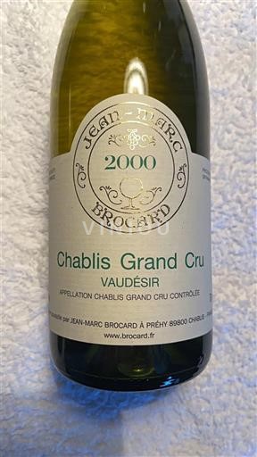 Bourgogne Chablis Grand Cru Jean-Marc Brocard Vaudésir 2000
