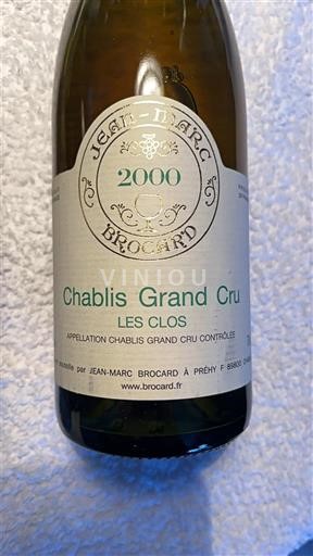 Bourgogne Chablis Grand Cru Jean-Marc Brocard Les Clos 2000