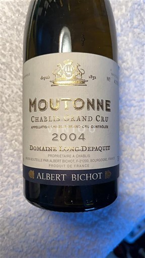 Borgogna Chablis Grand Cru Domaine Long-Depaquit Moutonne 2004