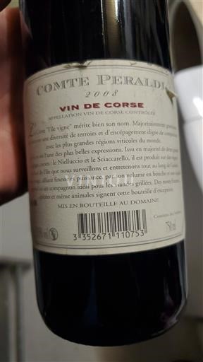 Corse Đảo sắc đẹp Comte Peraldi 2008