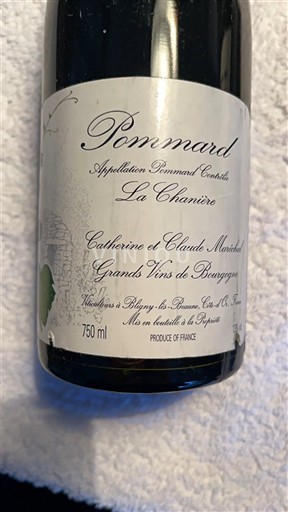 Burgundy Pommard Catherine et Claude Maréchal La Chanière 2003