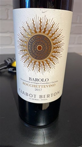 Piemonte Barolo Ciabot Berton Rocchettevino 2017