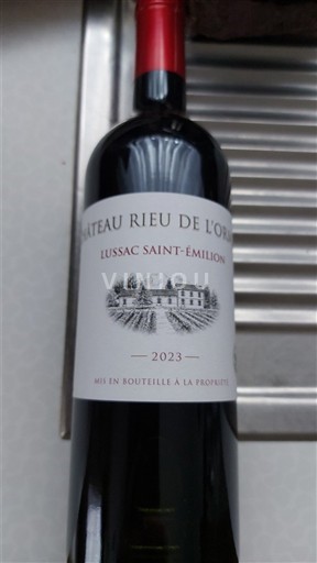 Bordeaux Lussac-saint-émilion Château Rieu de l'Orme 2023