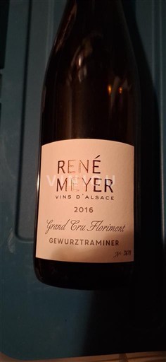 Alsasko Nespecifikováno Grand Cru René Meyer Grand Cru Florimont Gewurztraminer 2016