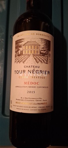 Bordeaux Médoc Château Tour Négrier Prestige 2015