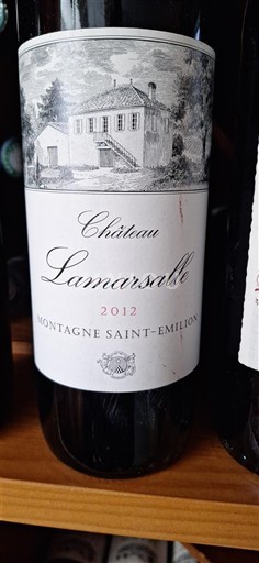 Bordeaux Montagne-saint-émilion Château Lamarsalle 2012