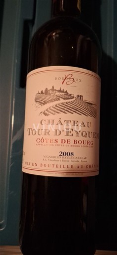 Bordeaux Côtes-de-bourg Château Tour d'Eyquem 2008