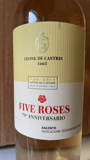 Puglia Susumaniello Salento Leone de Castris Five Roses 79° Anniversario 2022