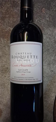 Linguadoca La Clape Château Rouquette sur Mer Amarante 2019