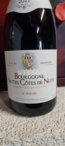Bourgogne Hautes Côtes de Nuits Le Prieuré 2022