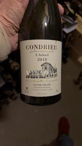 Vallée du Rhône Condrieu Xavier Gérard L'Arbuel 2018