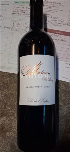 Tây Nam Madiran Clos de l'Église Pur Sang Par Arnaud Vigneau 2015