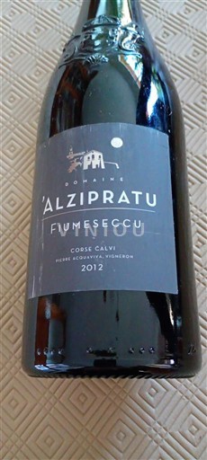 Corse Không được chỉ định Domaine Alzipratu Fiumeseccu 2012
