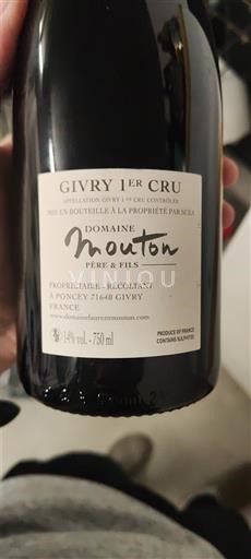 Burgundy Givry Premier Cru Domaine Mouton 2022