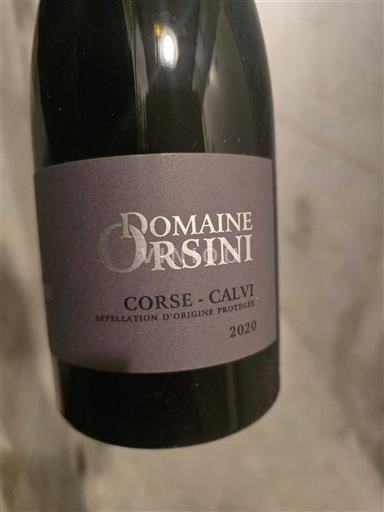 Corse Không được chỉ định Domaine Orsini 2020